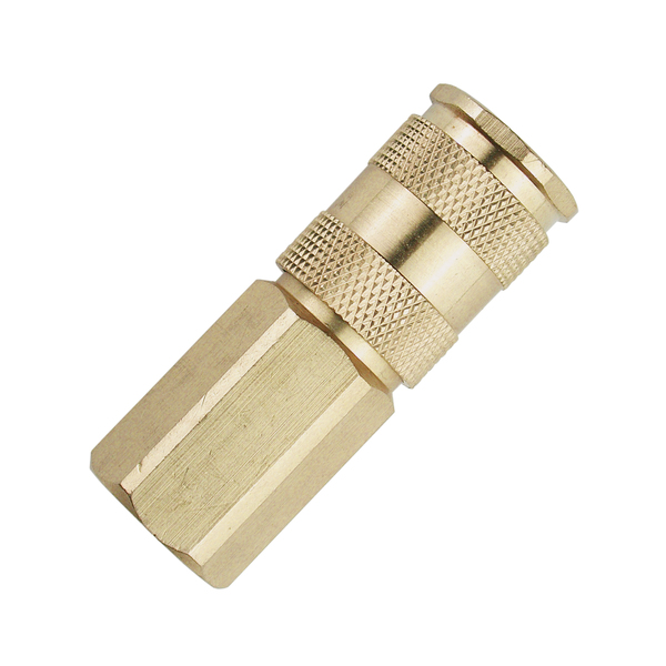 Primefit Hi Flow 6-Ball Coupler 1/4" x 1/4" Female Brass XHC1414FB6